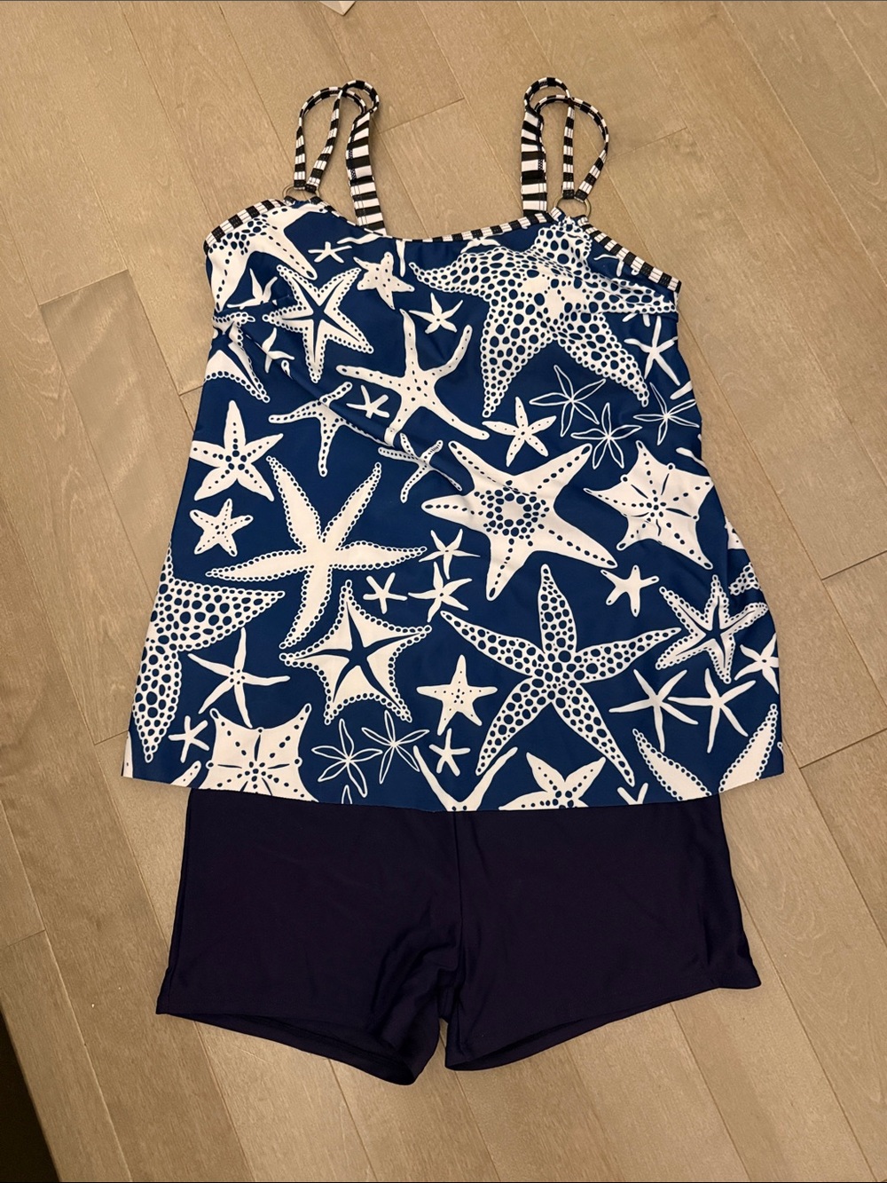 Navy & White Starfish Tankini Set